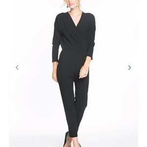 Marine Layer Nellie Black Crepe Jumpsuit